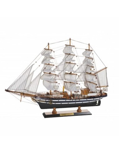 Figura maqueta velero Amerigo vespucci barcos madera  48x65x12 cm.